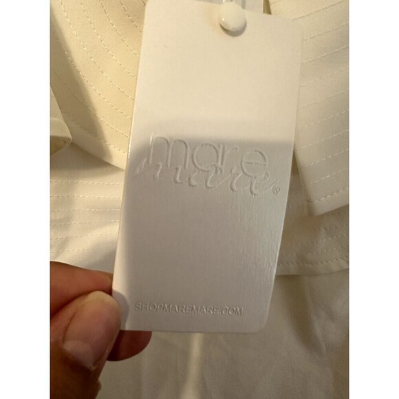 Mare Mare X Anthropologie Woman's Off Shoulder Top Size M Ruffled Event Formal - Picture 4 of 16